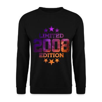 ÉDITION LIMITÉE 2008 18E ANNIVERSAIRE - Sweat-shirt Unisexe - noir - Devant - Alina (178cm) & Michal (187cm)