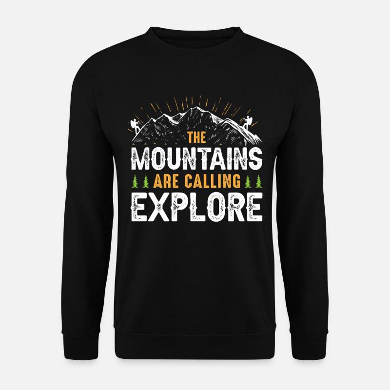Wandern - Unisex Pullover - Schwarz