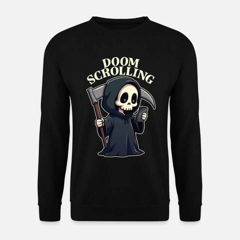 Doom Scrolling - Unisex Sweatshirt - black