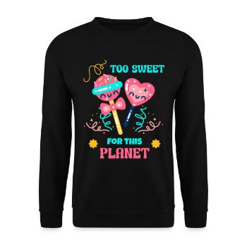 Candy Queen Candy Mode - Sweat-shirt Unisexe - noir - Devant - Alina (178cm) & Michal (187cm)