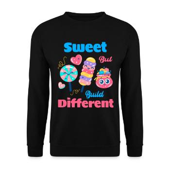 Ollipop amour doux et drôle - Sweat-shirt Unisexe - noir - Devant - Alina (178cm) & Michal (187cm)