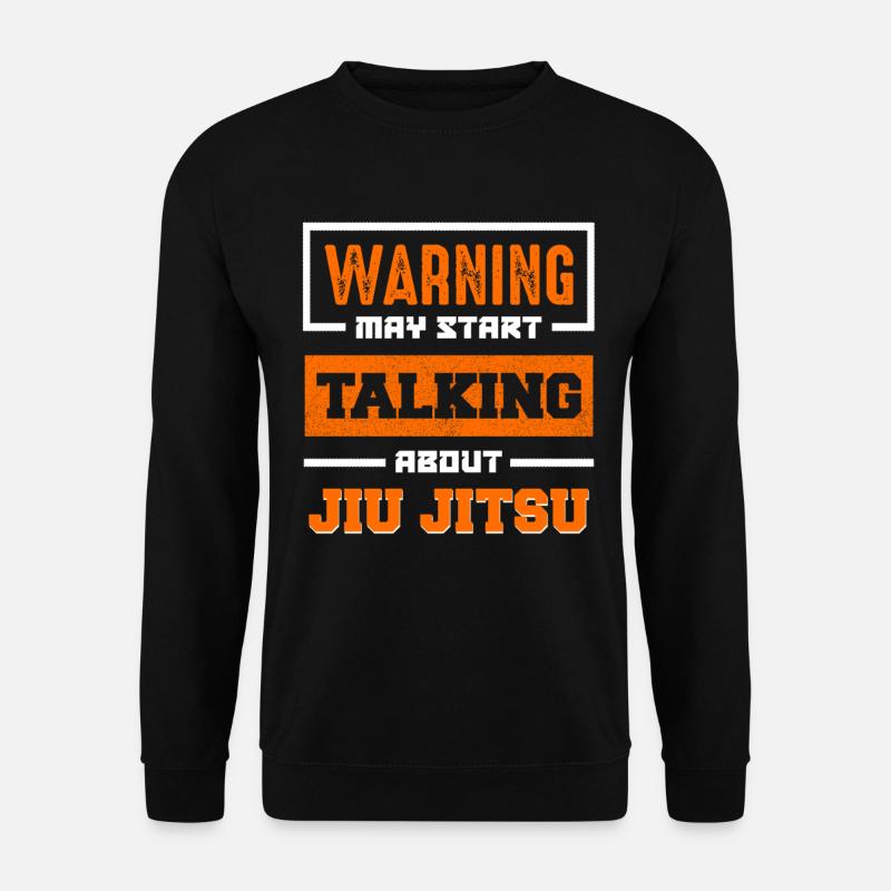 Warnung Jiu Jitsu Gesprächsthema - Unisex Pullover - Schwarz