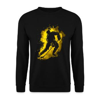 Eishockey Eishockeyspieler Mann - Unisex Pullover - Schwarz - Vorne - Alina (178cm) & Michal (187cm)