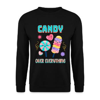 Süß Frech Zuckersüchtig Mode - Unisex Pullover - Schwarz - Vorne - Alina (178cm) & Michal (187cm)