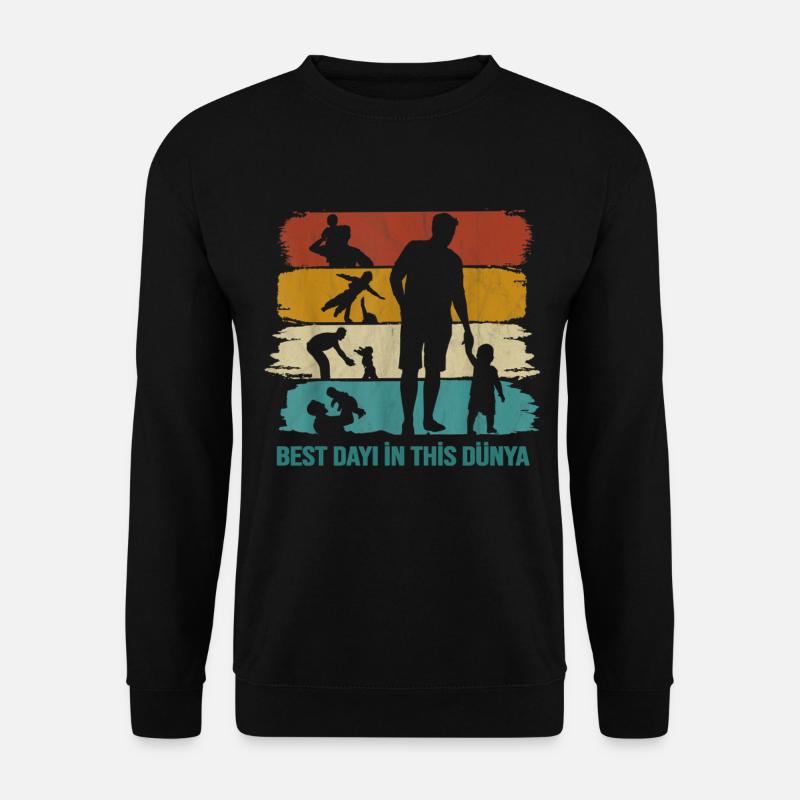Bester Dayi (Onkel) der Welt - Türk Style Onkel - Unisex Pullover - Schwarz