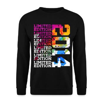 LIMITED EDITION 2014 12 JAHRE 12. GEBURTSTAG - Unisex Pullover - Schwarz - Vorne - Alina (178cm) & Michal (187cm)