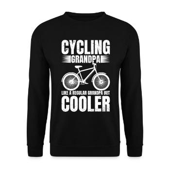 Cyclisme Grand-père Cycliste Cycliste Des grands-parents - Sweat-shirt Unisexe - noir - Devant - Alina (178cm) & Michal (187cm)