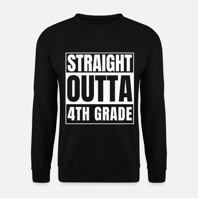 STRAIGHT OUTTA Fourth Grade - Unisex Pullover - Schwarz