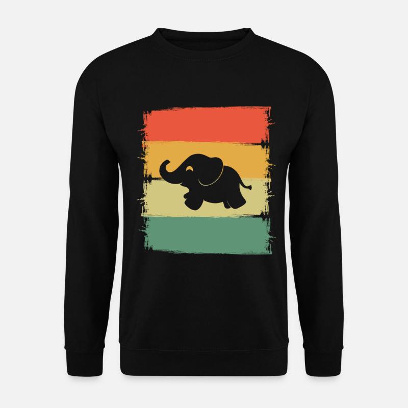 Elefant - Unisex Pullover - Schwarz