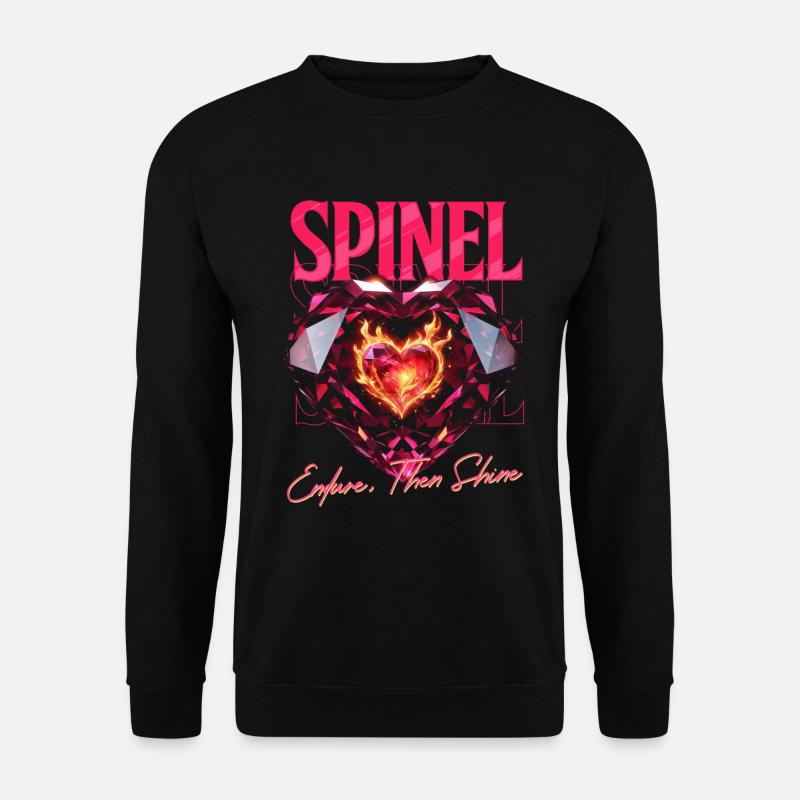 Pierre de naissance Spinelle d’août - Sweat-shirt Unisexe - noir
