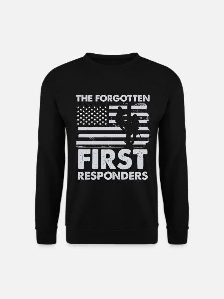 Forgotten First Responders Flag - Unisex Sweatshirt - black