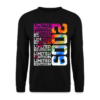 ÉDITION LIMITÉE 2009 17 ANS 17E ANNIVERSAIRE - Sweat-shirt Unisexe - noir - Devant - Alina (178cm) & Michal (187cm)