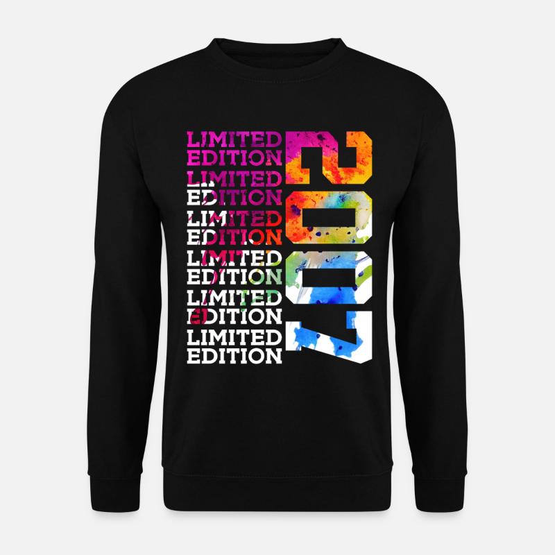 LIMITED EDITION 2007 19 JAHRE 19. GEBURTSTAG - Unisex Pullover - Schwarz
