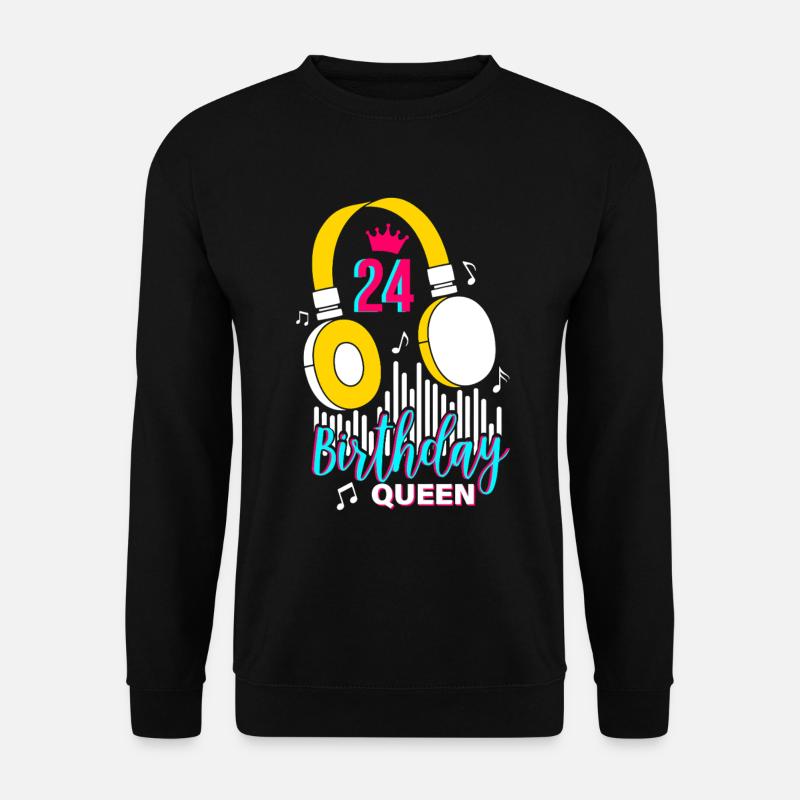 Birthday Queen 24th Birthday - Unisex Sweatshirt - black