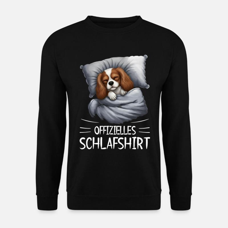 Cavalier King Charles Spaniel Chemise de nuit pour chien - Sweat-shirt Unisexe - noir