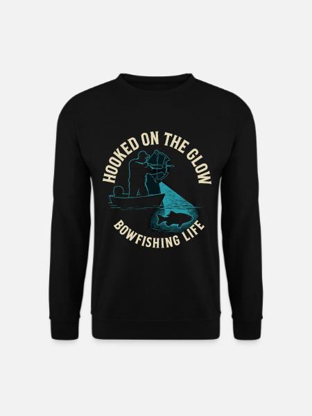 Hooked On The Glow Bowfishing Adventure - Unisex Sweatshirt - black