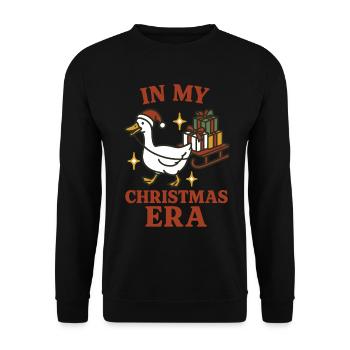 Weihnachtsgans in meiner Weihnachtsära Spaß - Unisex Pullover - Schwarz - Vorne - Alina (178cm) & Michal (187cm)