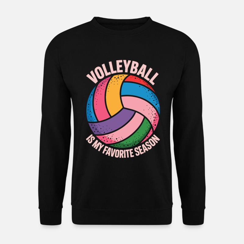 Volleyball Ist Meine Lieblingssaison - Unisex Pullover - Schwarz