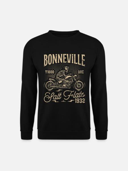 Bonneville Salt Flats Moto Anniversaire 1932 - Sweat-shirt Unisexe - noir