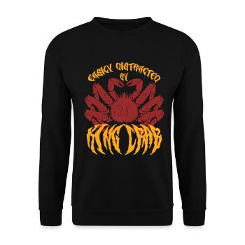 Alaska King Crab - Unisex Sweatshirt - black - Front - Alina (178cm) & Michal (187cm)