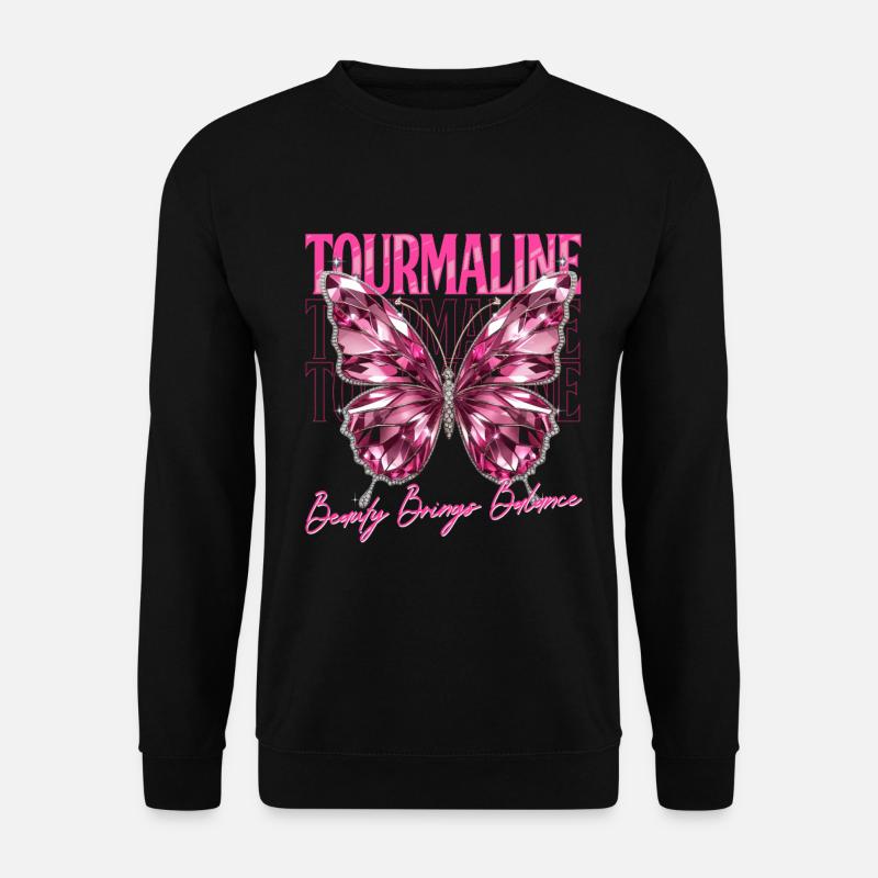 Geburtsstein Turmalin Oktober - Unisex Pullover - Schwarz