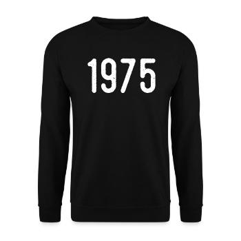 Awesome since 1975 | 1975 Gift - Unisex Sweatshirt - black - Front - Alina (178cm) & Michal (187cm)