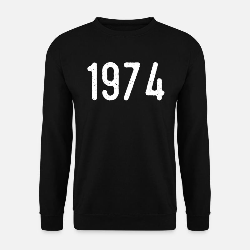 Awesome since 1974 | 1974 Gift - Unisex Sweatshirt - black