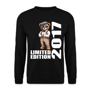 2017 Édition Limitée Ours Anniversaire 2017 - Sweat-shirt Unisexe - noir - Devant - Alina (178cm) & Michal (187cm)