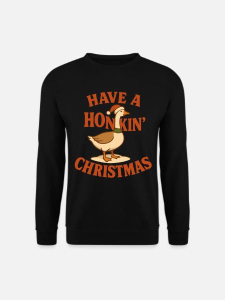 L’oie de Noël klaxonne Noël - Sweat-shirt Unisexe - noir