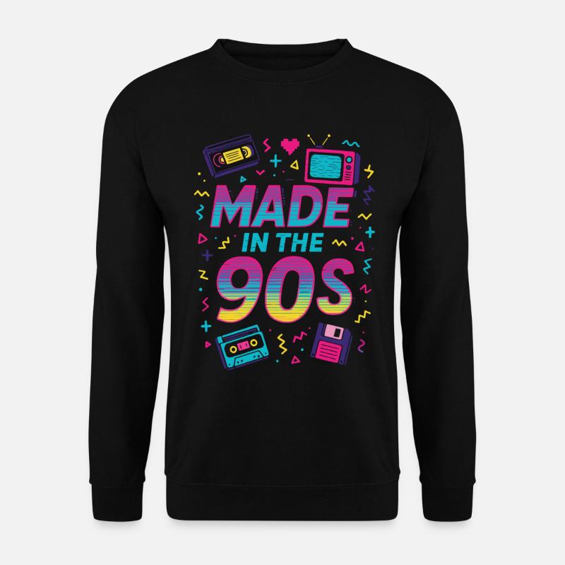 Made in the 90s - Unisex Pullover - Schwarz