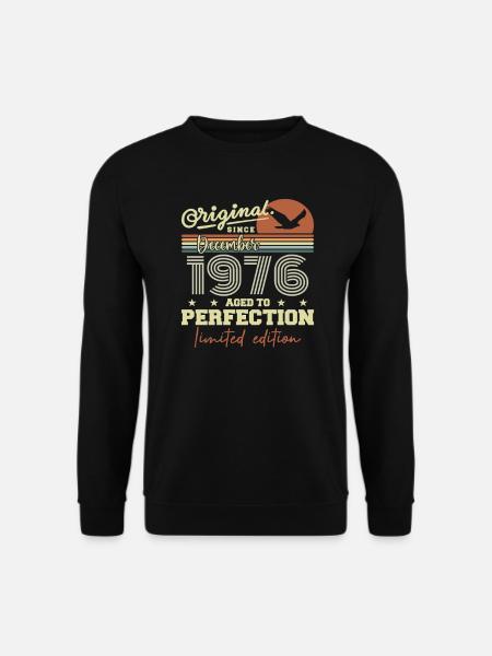 49th Birthday | Original December 1976 - Unisex Sweatshirt - black