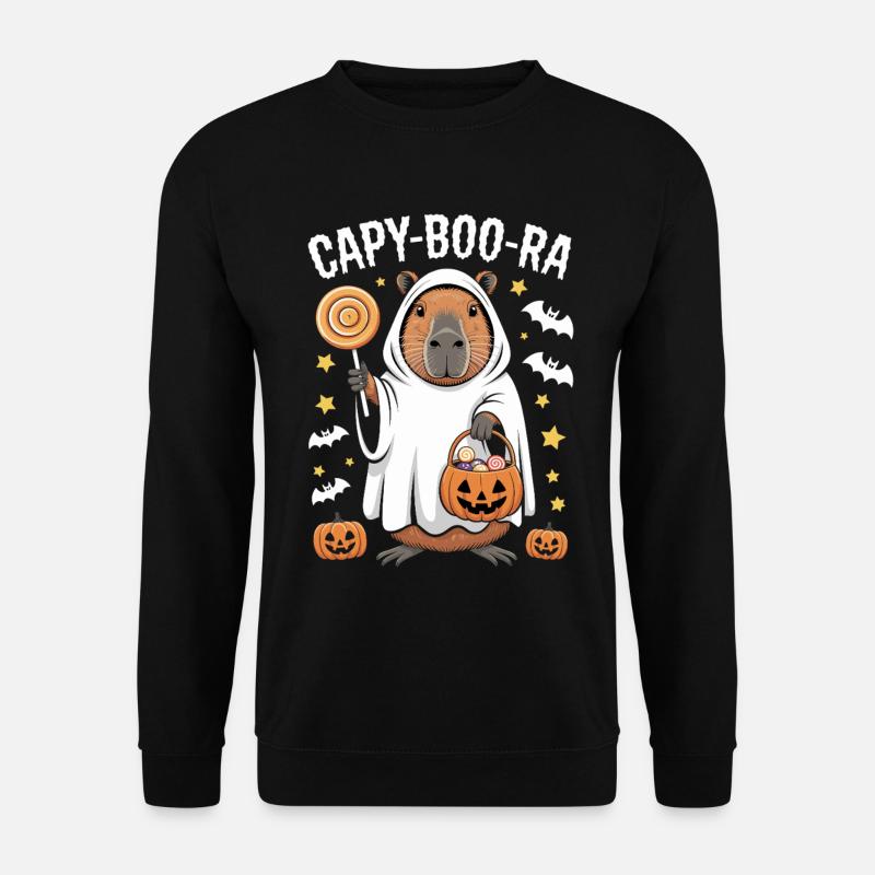 Capybara Halloween Capy-Boo-Ra Spaß - Unisex Pullover - Schwarz