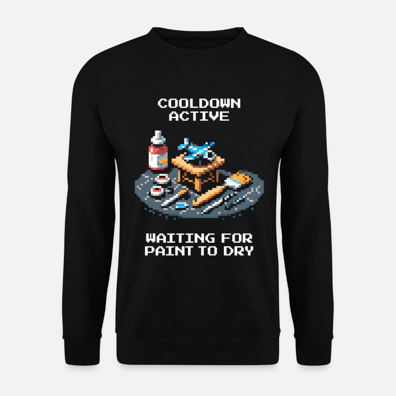 Cooldown: Paint Dries | Miniatures - Unisex Sweatshirt - black