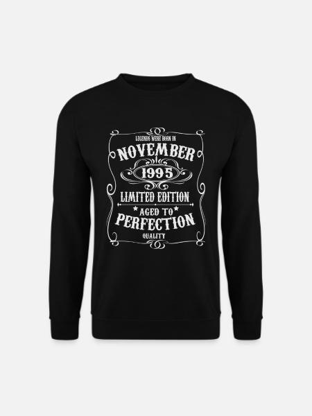 Legenden wurden im November 1995 geboren - Unisex Pullover - Schwarz
