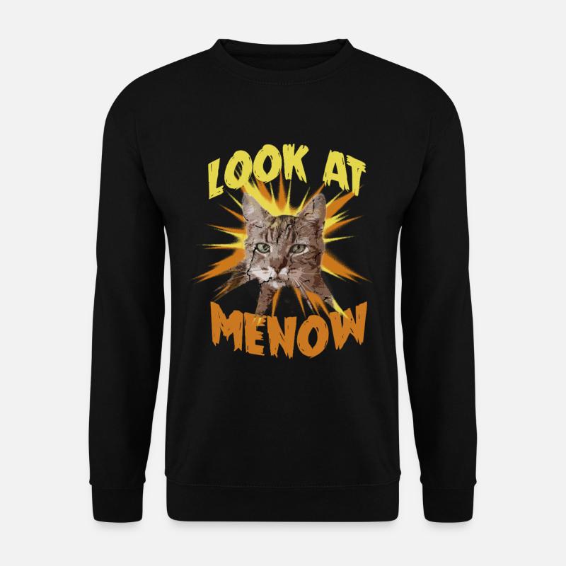 Katzenporträt Look At Me Now - Unisex Pullover - Schwarz