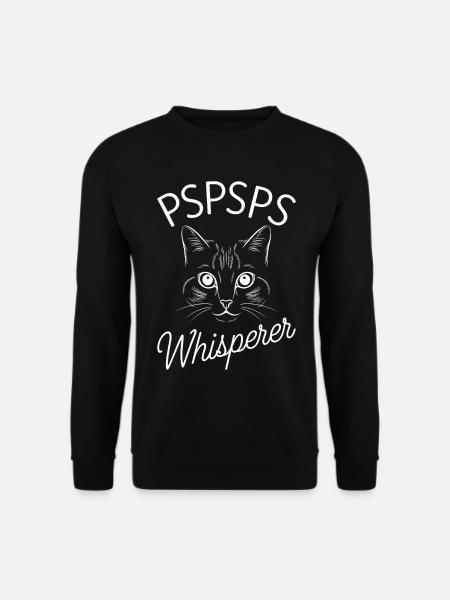 Cat Whisperer PSPSPS - Unisex Sweatshirt - black