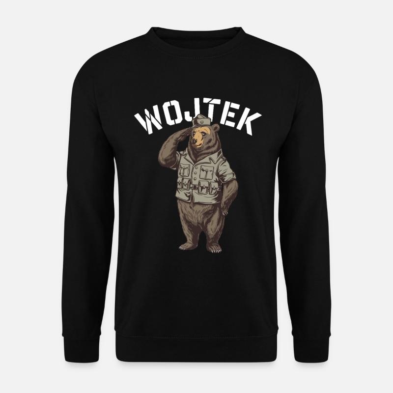 Wojtek Explorer Bear - Unisex Sweatshirt - black