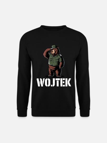 Wojtek Bear Military Look - Unisex Sweatshirt - black