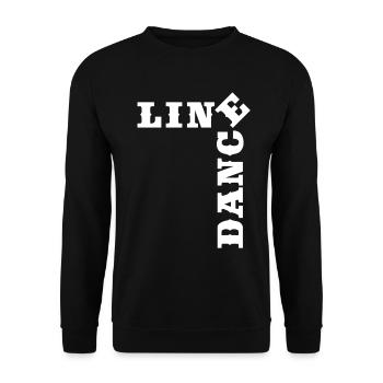 Crossword Line Dance Time - Unisex Sweatshirt - black - Front - Alina (178cm) & Michal (187cm)