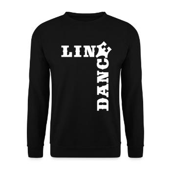 Crossword Line Dance Time - Unisex Sweatshirt - black - Front - Alina (178cm) & Michal (187cm)