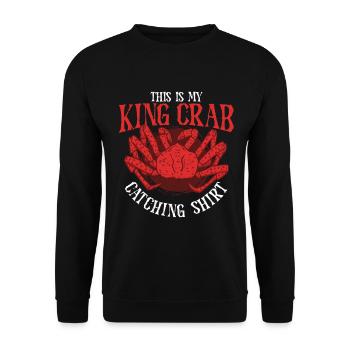 Alaska King Crab - Unisex Sweatshirt - black - Front - Alina (178cm) & Michal (187cm)