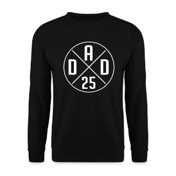 Promoted to Dad 2025 | Father Announcement - Unisex Sweatshirt - black - Front - Alina (178cm) & Michal (187cm)