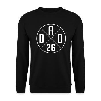 Future papa 2026 | Annonce Bébé Papa - Sweat-shirt Unisexe - noir - Devant - Alina (178cm) & Michal (187cm)
