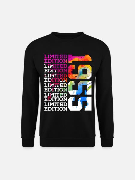 LIMITED EDITION 1955 71 JAHRE 71. GEBURTSTAG - Unisex Pullover - Schwarz