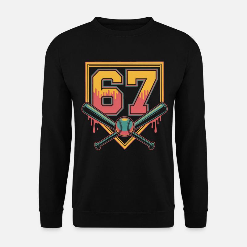 Neon 62 with bat cross - Unisex Sweatshirt - black