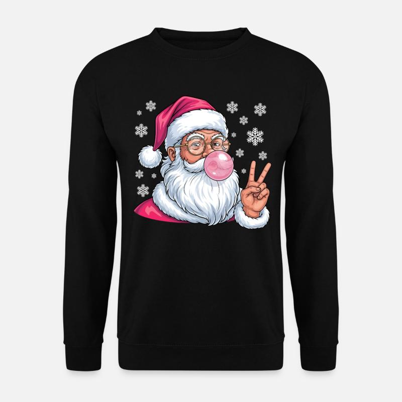 Santa Claus Bubble Gum - Unisex Sweatshirt - black