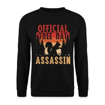 Chasseur d’écureuils Rat arboricole - Sweat-shirt Unisexe - noir - Devant - Alina (178cm) & Michal (187cm)