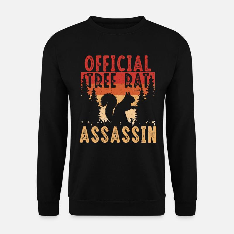 Eichhörnchenjäger Baumratte - Unisex Pullover - Schwarz