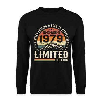 December 1979 - Unisex Sweatshirt - black - Front - Alina (178cm) & Michal (187cm)