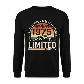 Décembre 1975 - Sweat-shirt Unisexe - noir - Devant - Alina (178cm) & Michal (187cm)